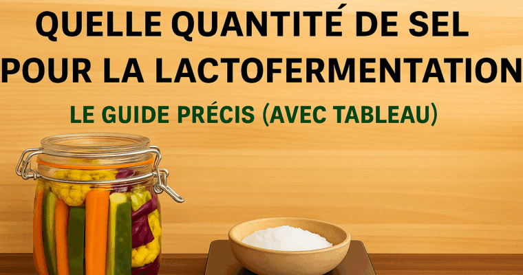 🧂 Quelle quantité de sel pour la lactofermentation ?